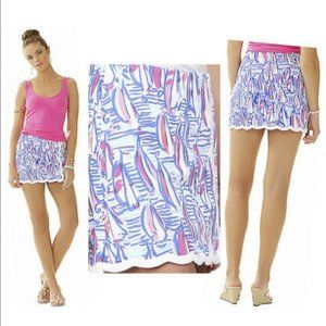 Lilly Pulitzer Sailboat Skort || Small or 27in || EUC
